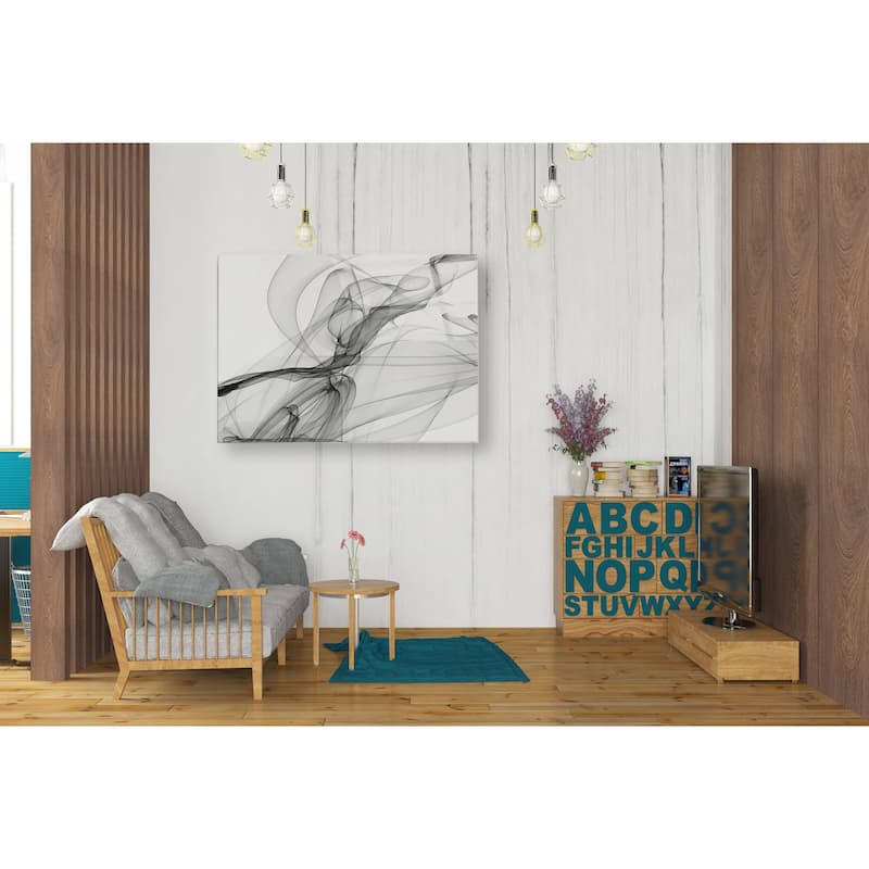 Epic Art 'Abstract Black and White 18-21' by Irena Orlov, Acrylic Glass Wall Art