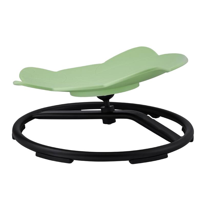 Elephant Shape Plastic Kids Swivel Toy Chair with Non-Slip Metal Base Ideal Gift for Birthday or Christmas