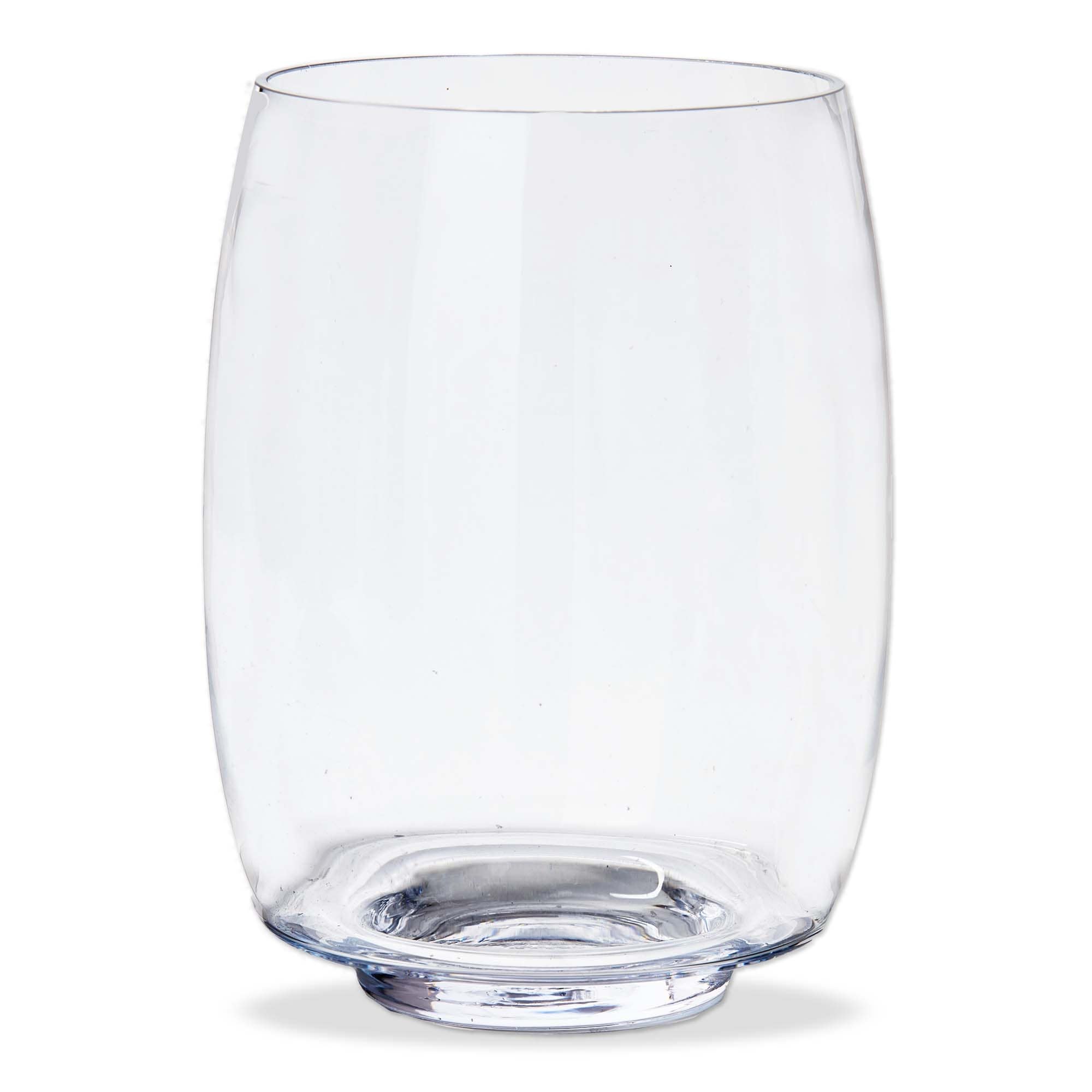 Lagos Hurricane Candle Holders - Clear Glass Pillar Lanterns, 11.5" H x 8.25" L x 8.25" W, Everyday Home Decor