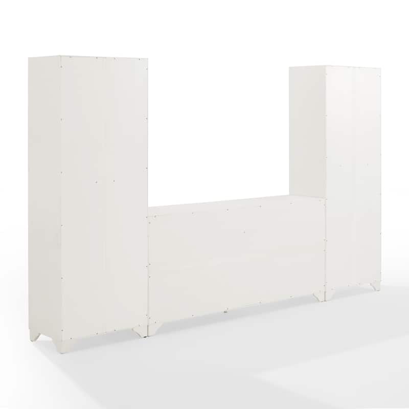 Crosley Tara 3Pc Sideboard And Pantry Set - 15"x108.5"x67.75"