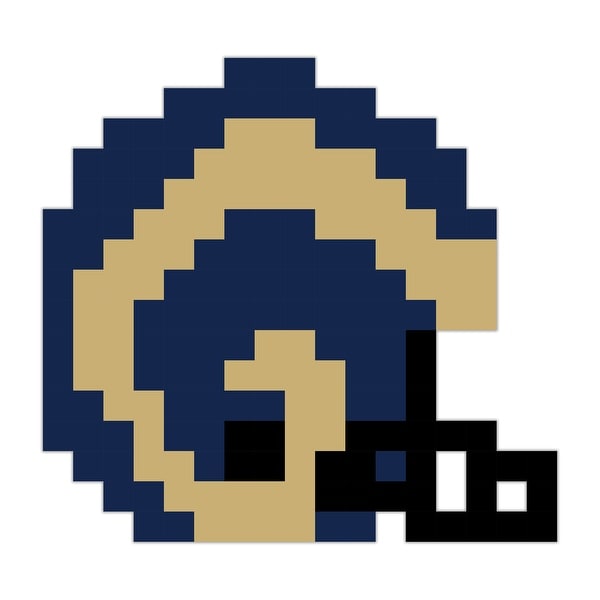 Shop Los Angeles Football Helmet Pixel Art 6x6 Peel N Stick