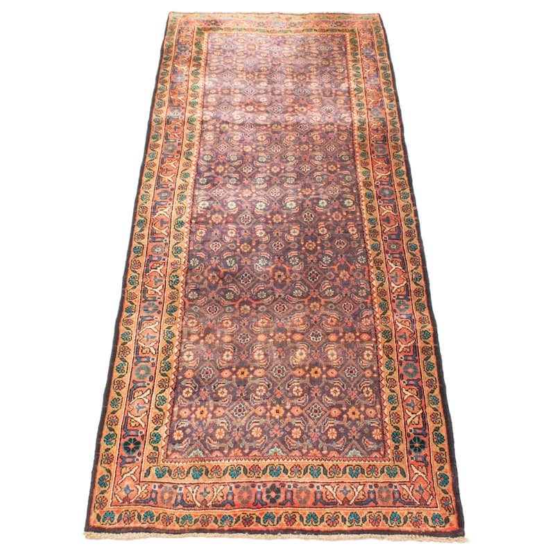 ECARPETGALLERY Hand-knotted Andelz Indigo Wool Rug - 3'5 x 10'2
