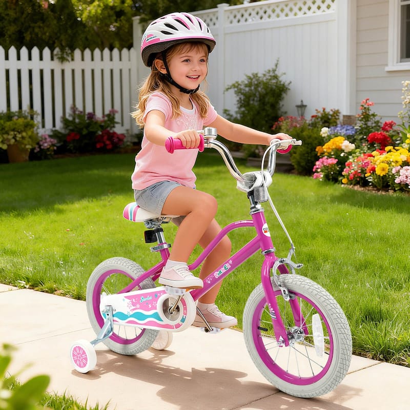Costway 12”/14”/16”/18” Kids Bicycle with Dual Brake System Adjustable