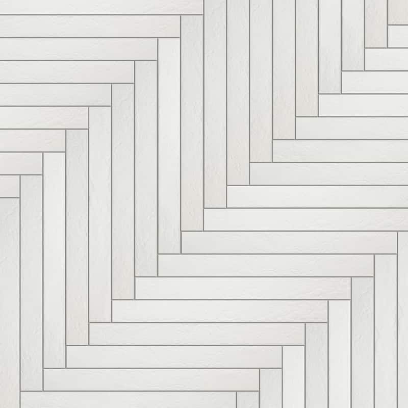 Merola Tile Sedona White 1-7/8" x 17-3/4" Porcelain Floor and Wall Tile