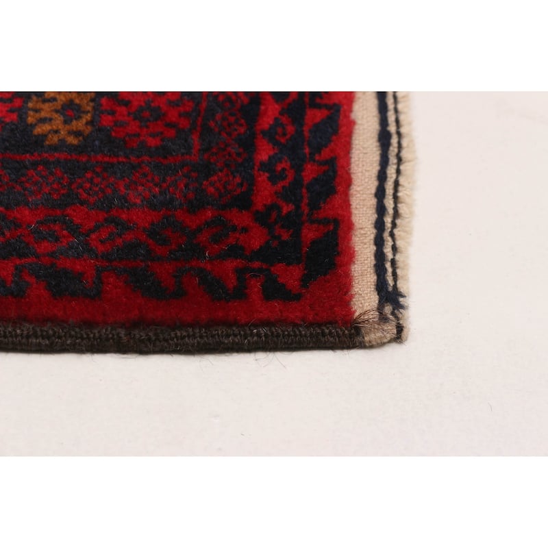 Teimani Red Rug 3'7" x 6'1" - 3'7 x 6'1