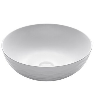 Round Porcelain Ceramic Vessel Bathroom Sink