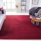 SAFAVIEH Handmade Himalaya Kaley Modern Wool Rug - 6' x 9' - Red