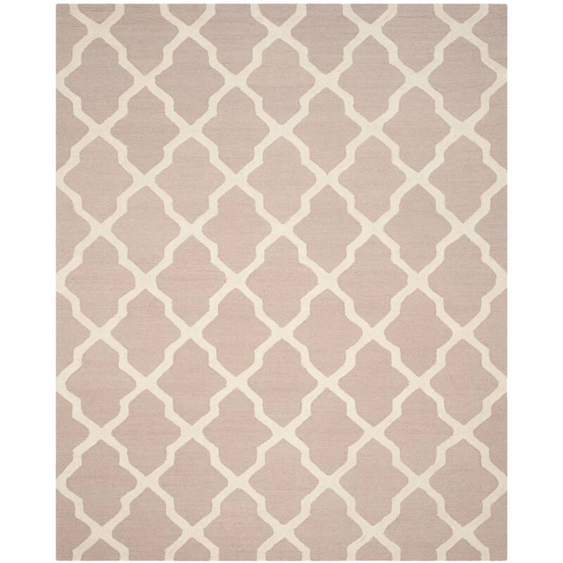SAFAVIEH Handmade Cambridge Eirny Moroccan Trellis Wool Rug - 11' x 15' - Beige/Ivory