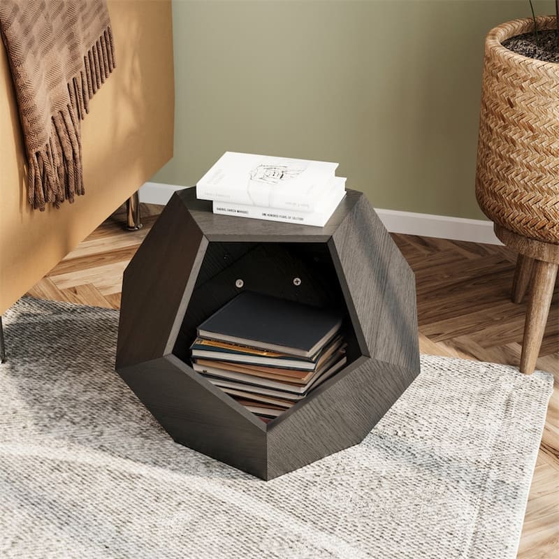 25.98'' Modern Sofa Side Table, MDF Multifunctional Furniture