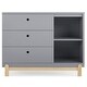 preview thumbnail 6 of 13, Delta Children Poppy 3 Drawer Dresser with Cubbies