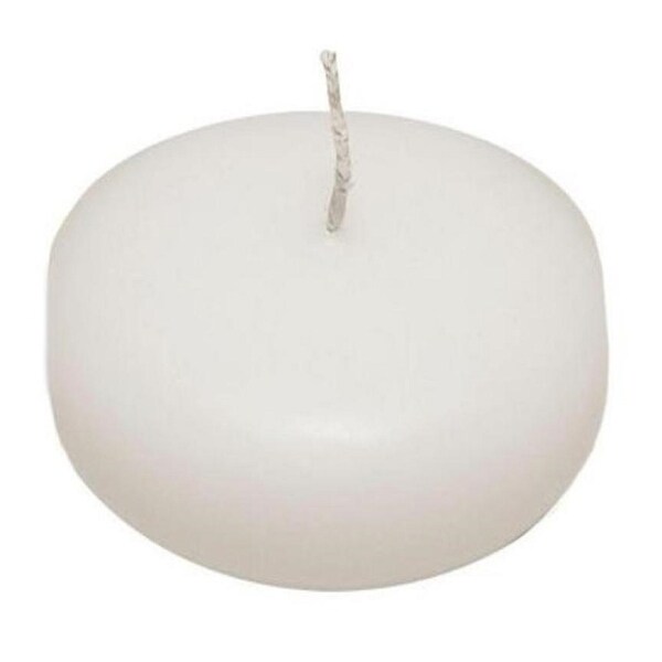 Pack of 12 White Round Large Unscented Floating Candle - N/A