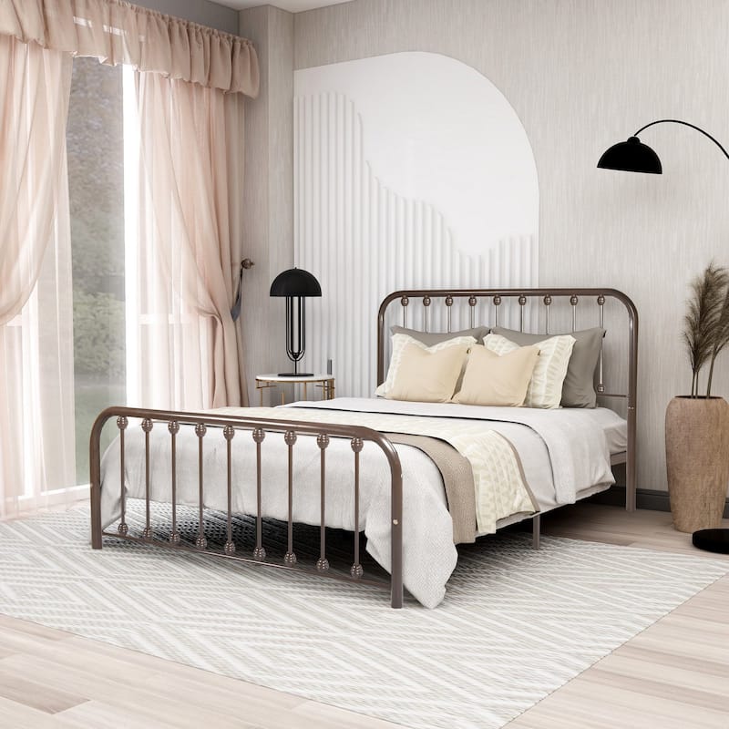 Alazyhome Sturdy Metal Platform Bed Frame