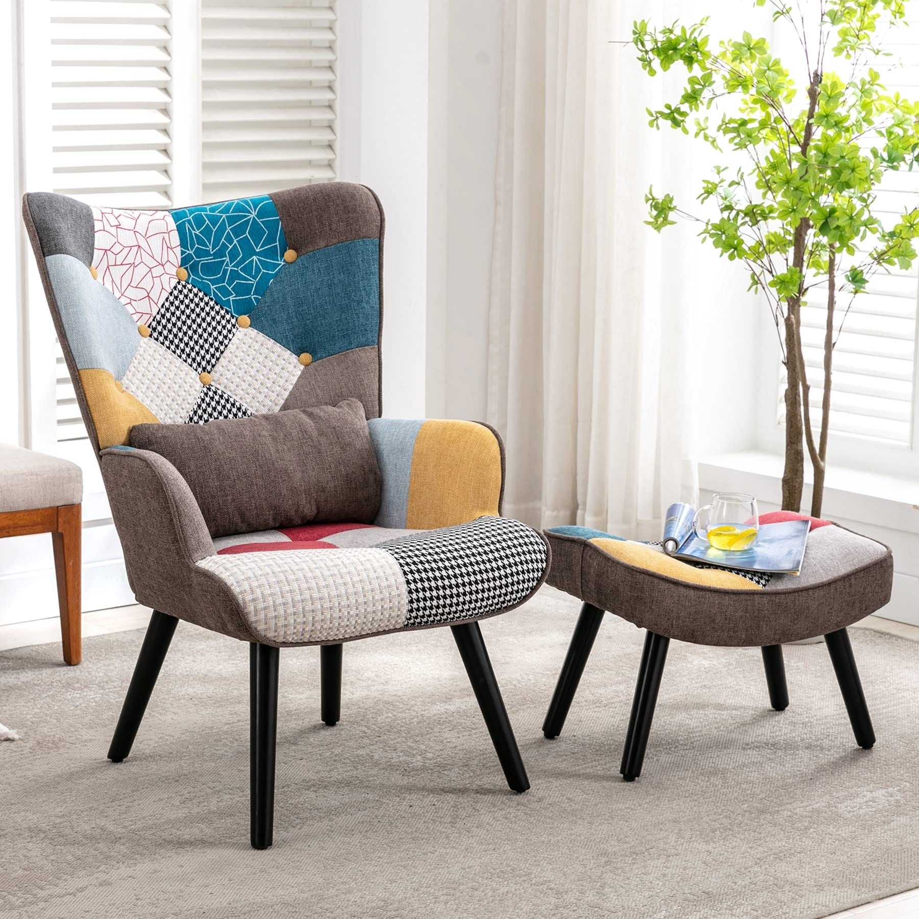 Patchwork sales reading chair