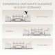 preview thumbnail 23 of 33, Sectional Couch Sofa, Comfy Modern Sofa for Living Room & Bedroom