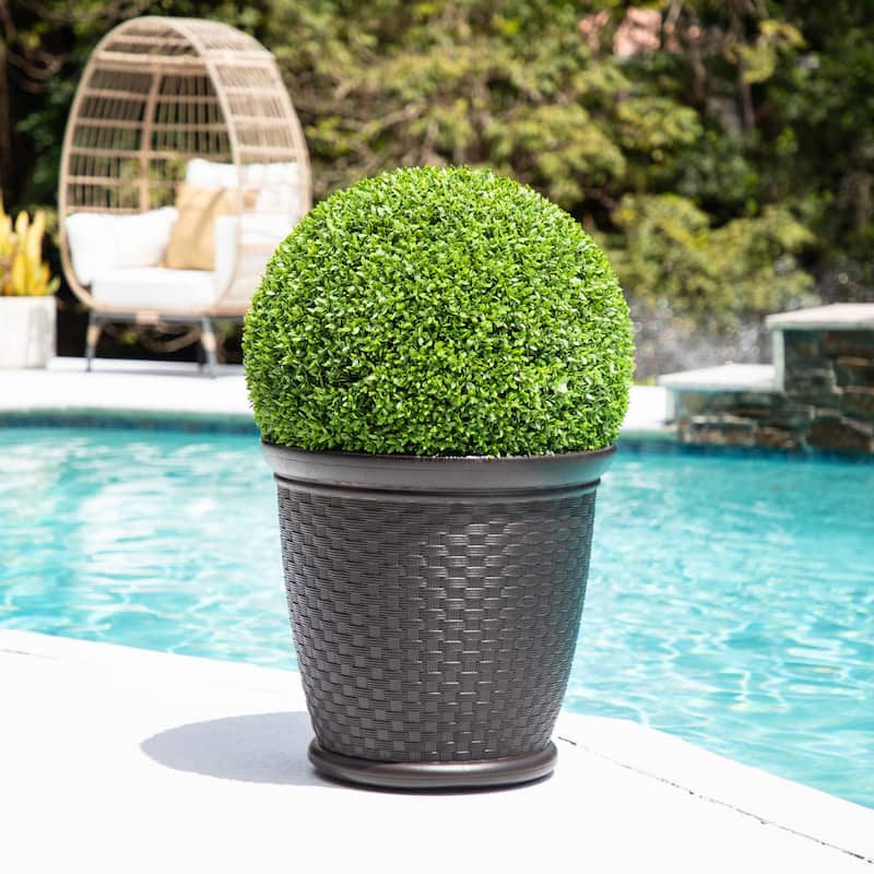 24-in UV Resistant Artificial Boxwood Ball (Indoor/Outdoor)