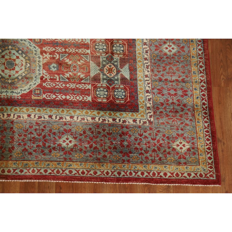 Hand Knotted Oriental 100% Wool Carpet Traditional Medallion Red Kazak Area Rug - 10' 0'' X 7' 0''