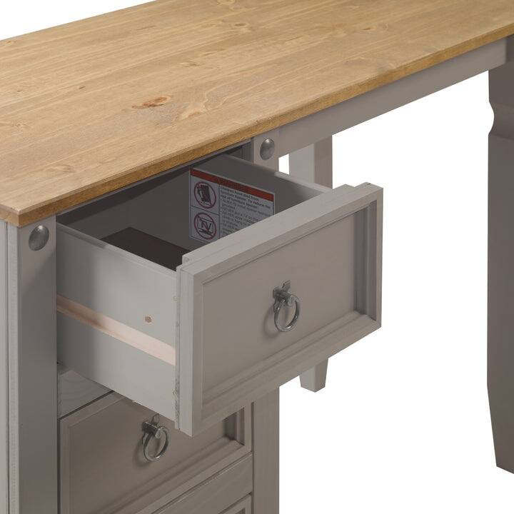 Wood Dressing Table Vanity Makeup Corona Collection | Furniture Dash