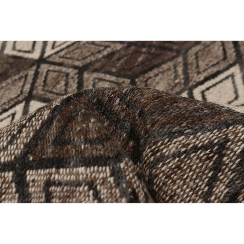 Ankara FW Brown Kilim 4'11" x 8'0" - 4'11 x 8'0