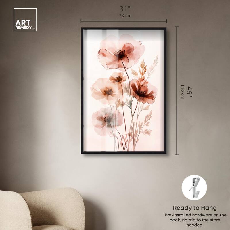 Petal Dye III Shadowbox by Art Remedy