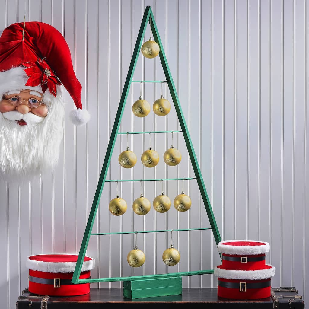 80mm Shatterproof Plastic Matt Mercury Ball Ornament Set of 2