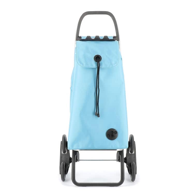 Shopping Trolley Rolser I-Max MF 6 Wheel Stair Climber Foldable - 19.1"W x 42.32"L x 15.16"H - Sky Blue