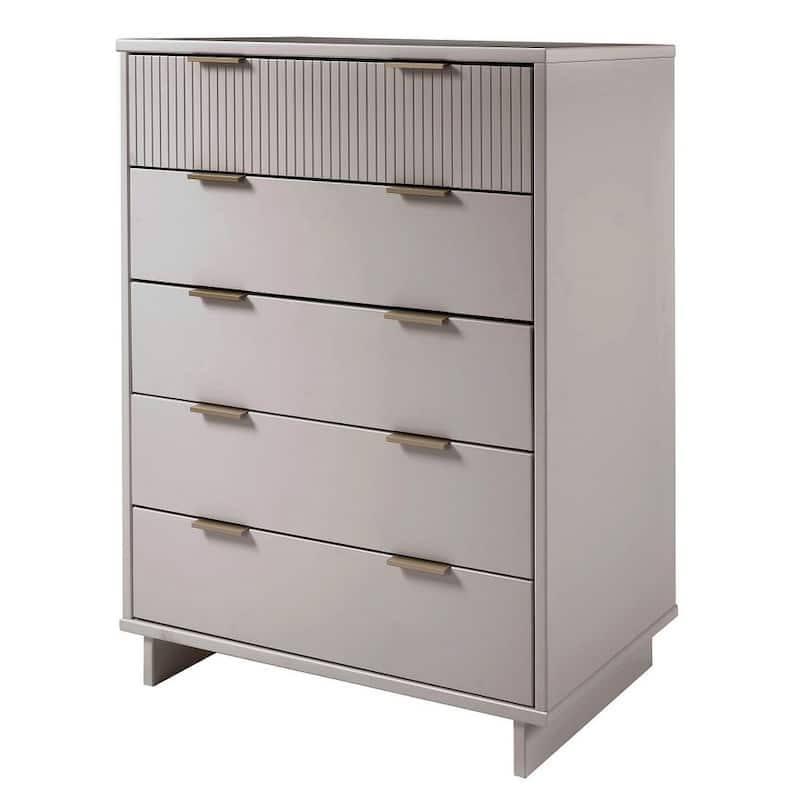Manhattan Comfort Granville 45.27" Modern Tall 5 Drawer Dresser