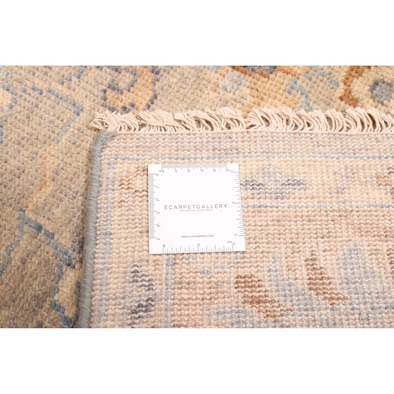 ECARPETGALLERY Hand-knotted Modern Oushak Grey Wool Rug - 7'10 x 9'11