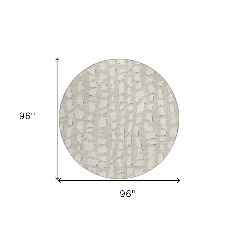 HomeRoots Abstract Transitional Rectangle Outdoor Rug