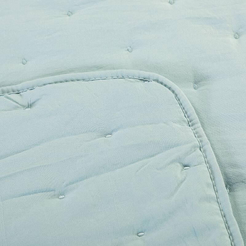 Emilie 4 Piece Crescent Stitch Quilt Set by HULALA HOME