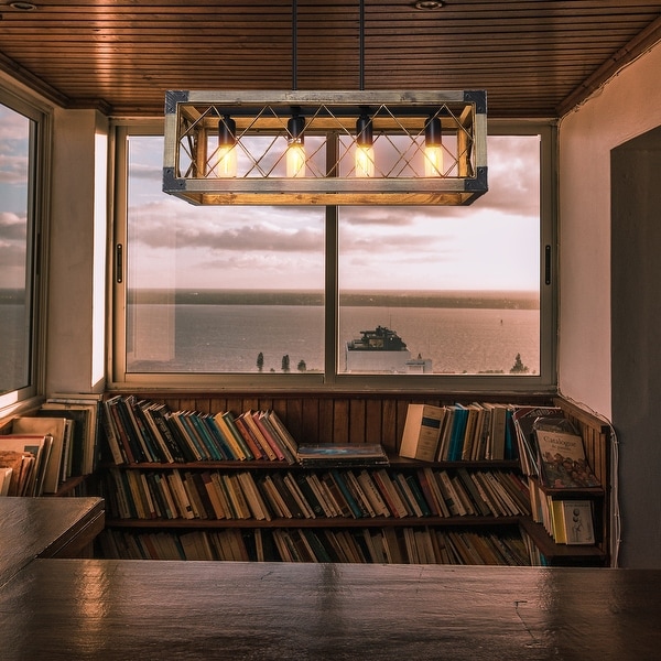 Square rectangle chandelier cheap