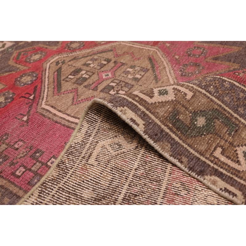 ECARPETGALLERY Hand-knotted Antalya Vintage Red Wool Rug - 3'10 x 6'6