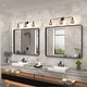 preview thumbnail 60 of 141, Apmir Metal Frame Tempered Glass Bathroom Vanity Mirror for Wall, Cloakroom, Bedroom