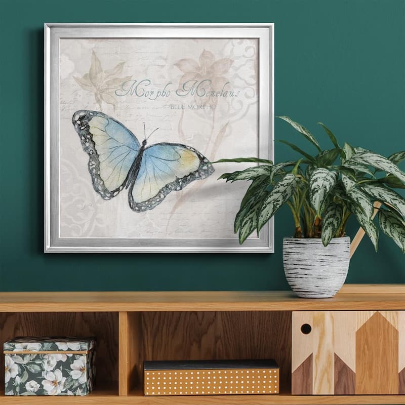 Postcard Butterfly III-Premium Framed Canvas - Ready to Hang