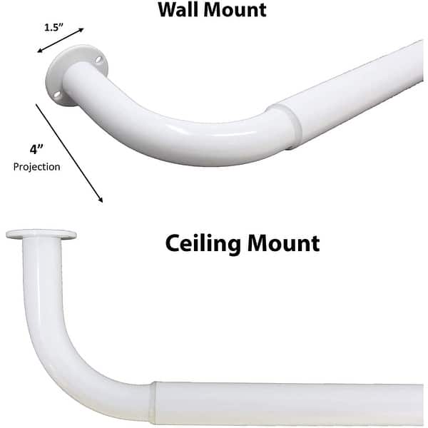 Energysaving Wraparound Adjustable French Blackout Curtain Rod Set