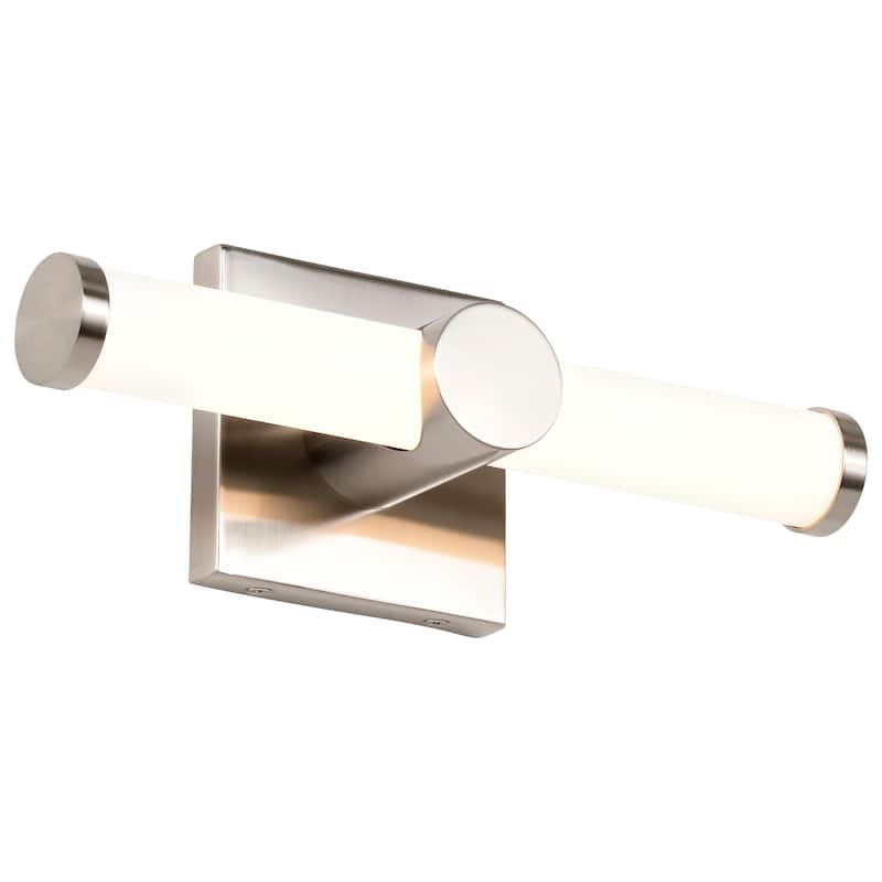 Bowman 12 Inch LED Vanity Brushed Nickel Acrylic Lens - Brushed Nickel