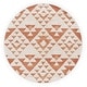 preview thumbnail 103 of 122, SAFAVIEH Moroccan Tassel Shag Kobi 2-inch Thick Rug 6'7" Round - Ivory/Brick Rust - Round