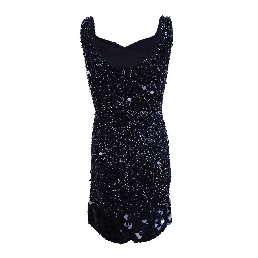 adrianna papell black cocktail dress