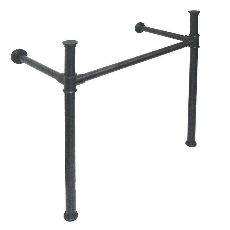 Fauceture Stainless Steel Console Sink Legs - Matte Black