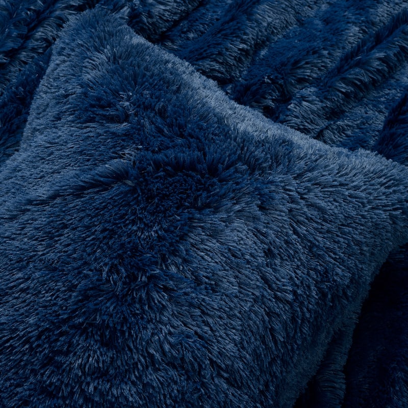 Lush Decor Emma Faux Fur Comforter Set
