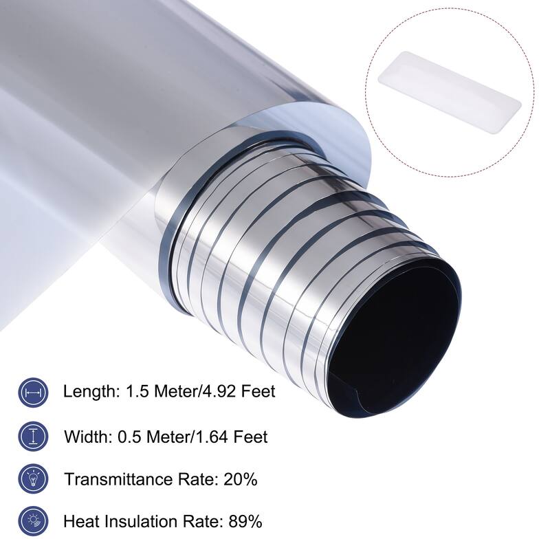 Window Film Sun Light Blocking Film One Way Glass Covering Protection