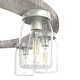 preview thumbnail 8 of 14, Hunter Devon Park 9-Light Chandelier, Wagon Wheel - Dining Room - Rustic, Farmhouse, Clear Glass