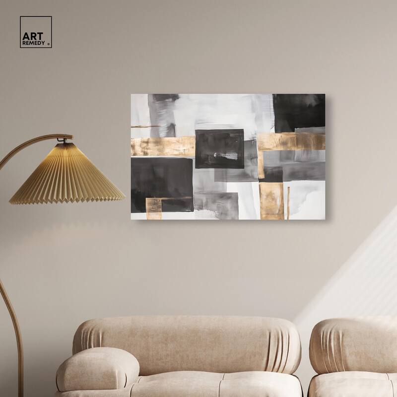 Graphite and Glimmer I Canvas by Art Remedy, Gallery Wrapped