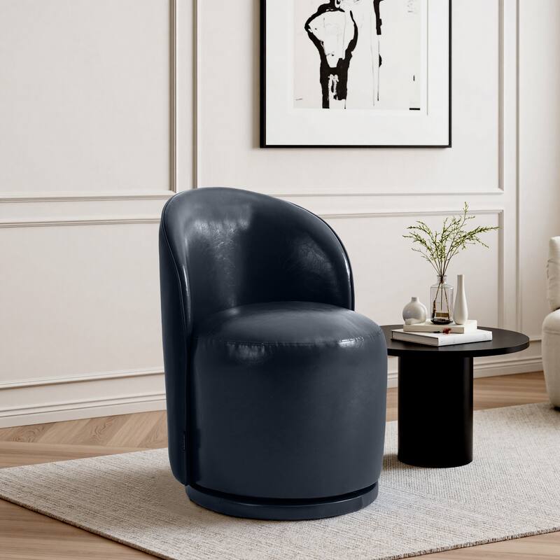 UIXE Modern Upholstered Swivel Armless Side Dining Chairs