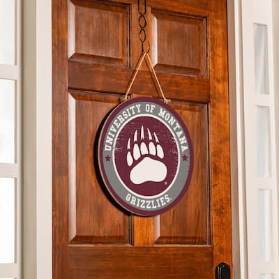 University of Montana Wooden Door Decor Wall Sign - Multi-Color