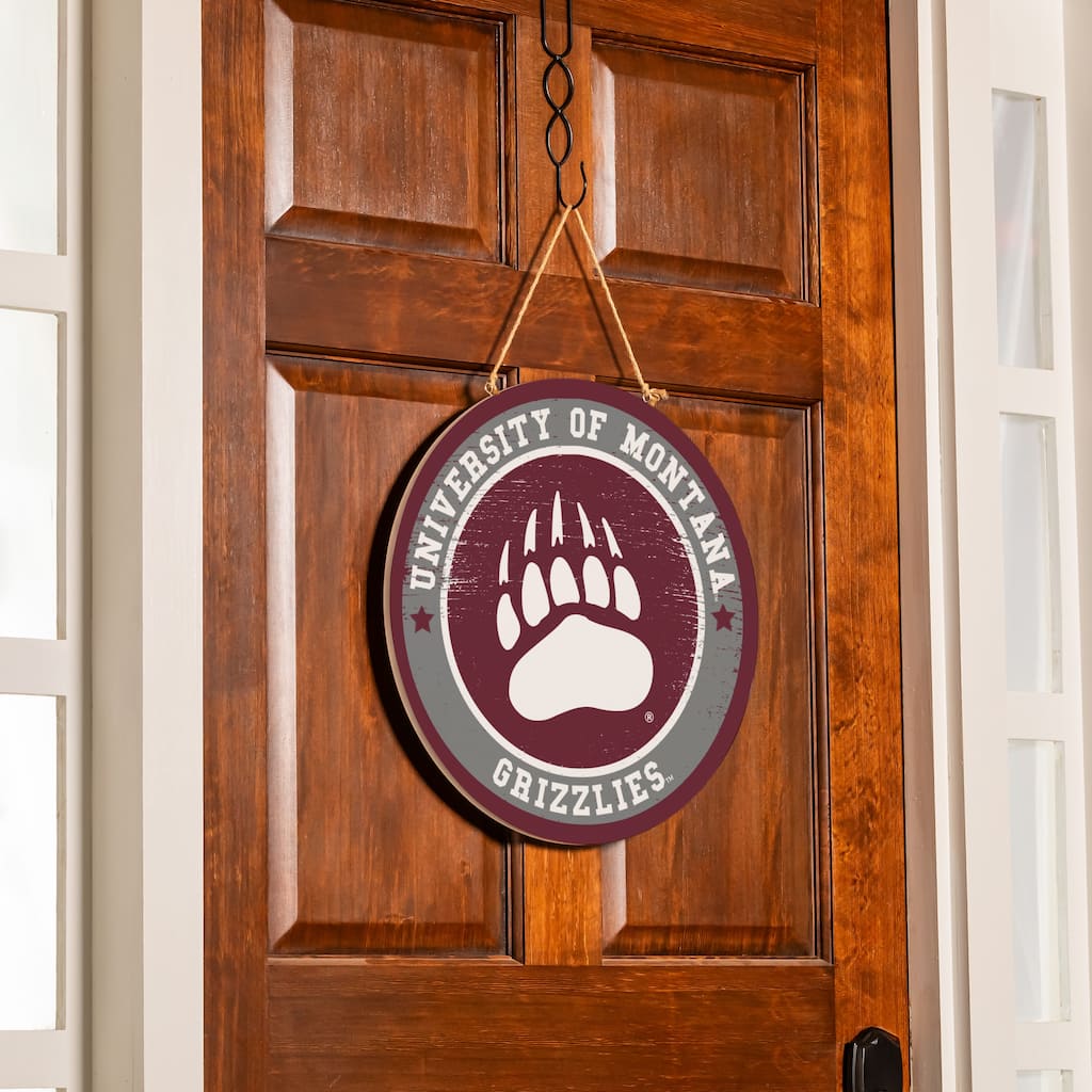 University of Montana Wooden Door Decor Wall Sign - Multi-Color
