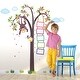 preview thumbnail 1 of 3, Walplus Monkey Growth Chart Wall Sticker Decal Wall Art Nursery Decor