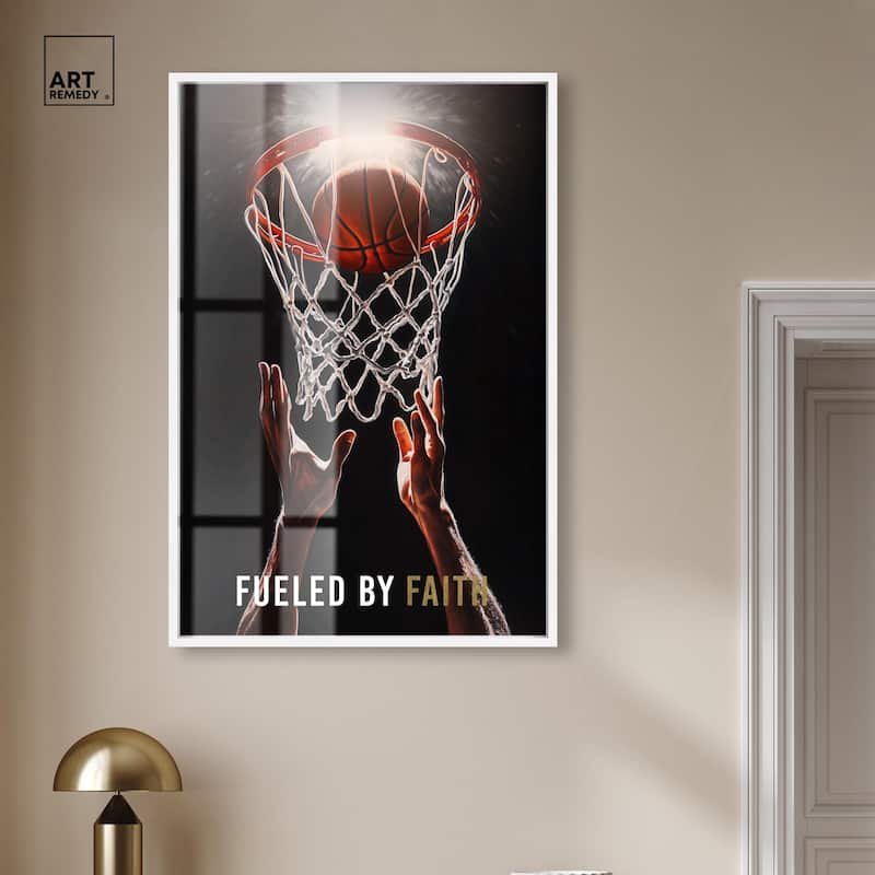 Fueled by Faith Basketball Shadowbox by Art Remedy