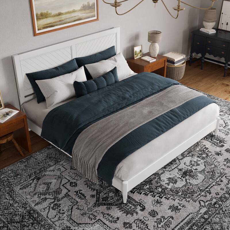 Berkshire Solid Wood Low Profile Platform Bed