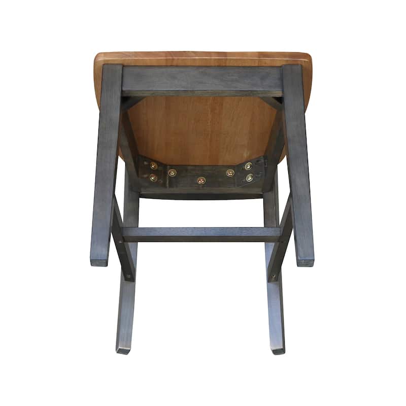 International Concepts Solid Wood San Remo Splatback Chairs - Set of 2