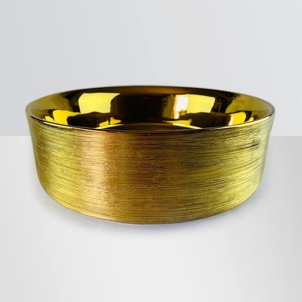 slide 2 of 2, Belleza Imperial Jewel Golden Vessel Sink Gold